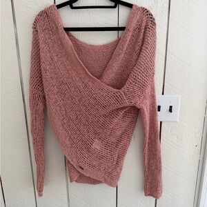 Billabong Dusty Rose Off-the-Shoulder Sweater